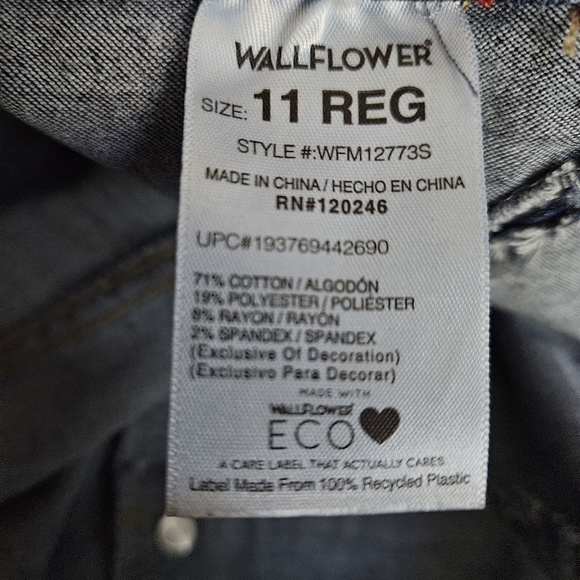 Juniors' WallFlower High-Rise Sassy Ankle Jeggings sz 9 - Picture 5 of 6